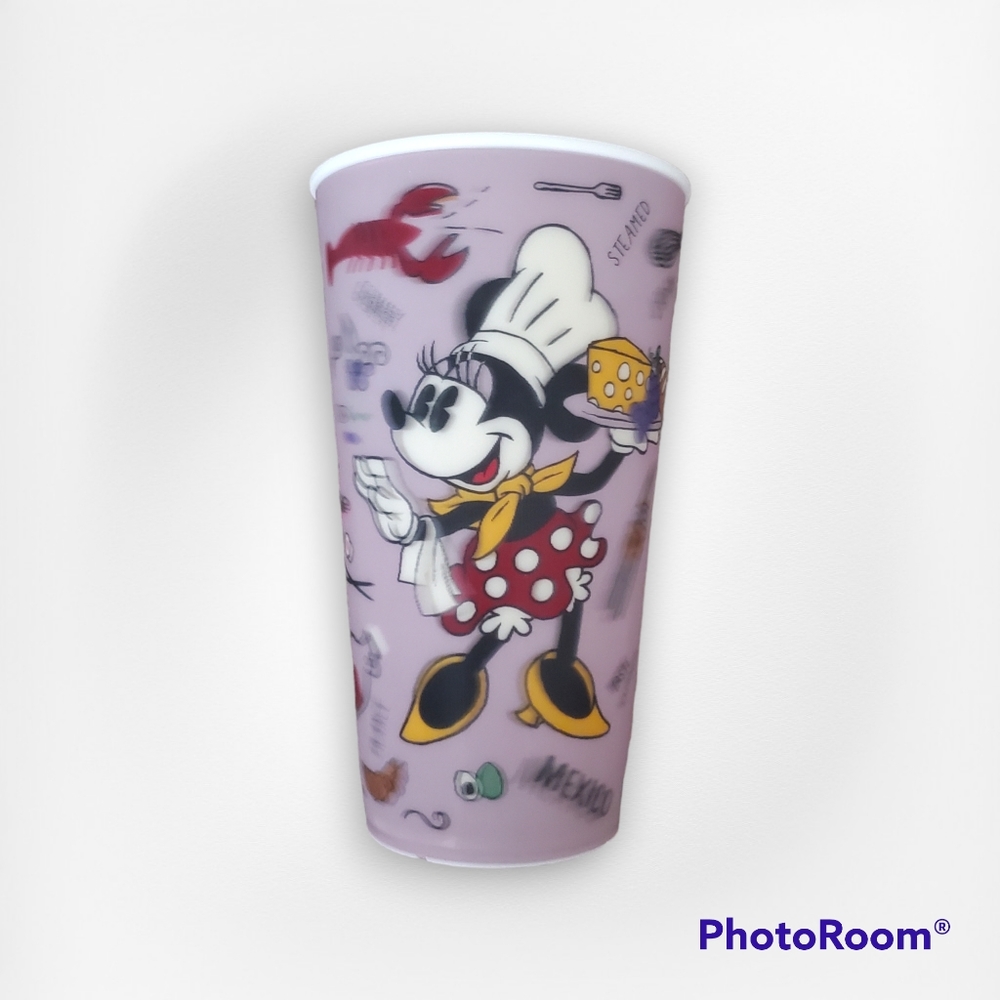 Disney Parks Chef Minnie plastic tumbler 2018 Epcot Food and Wine Festival